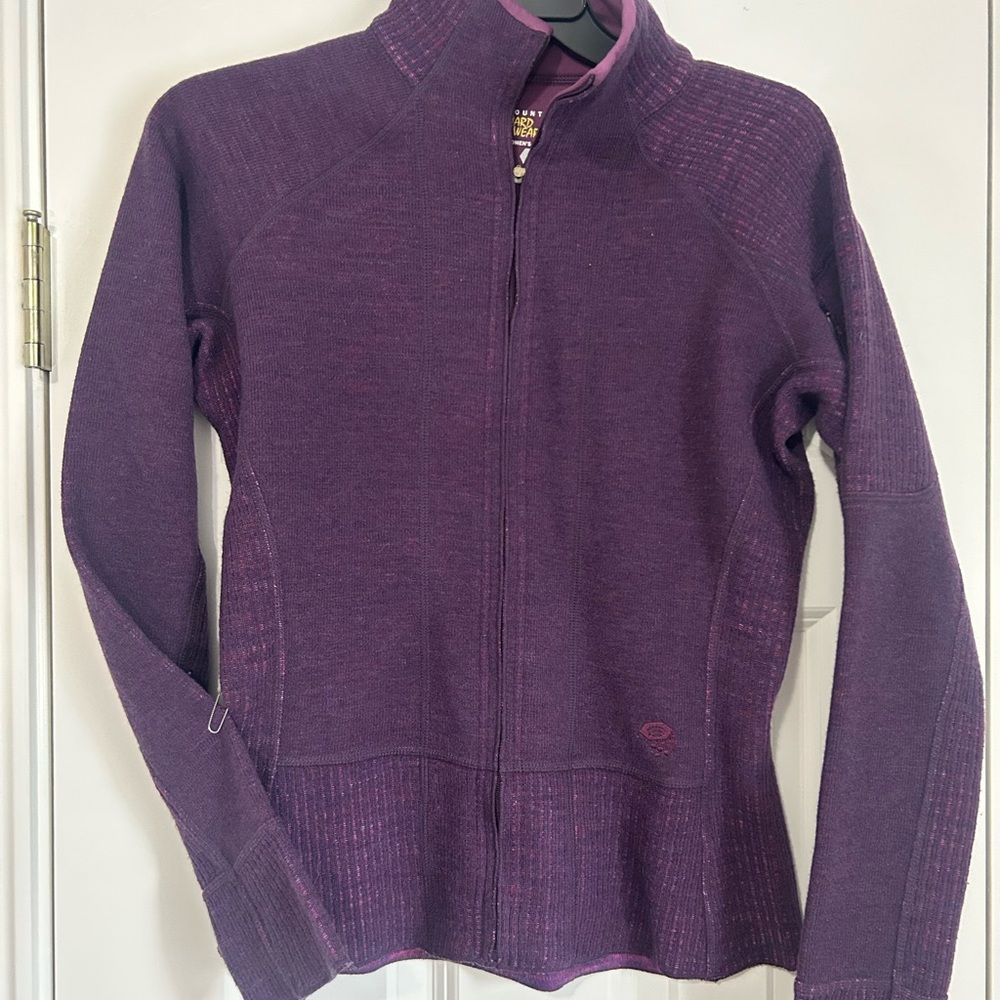 Mountain Hardwear Plum Zip-Up Sweather Jacket